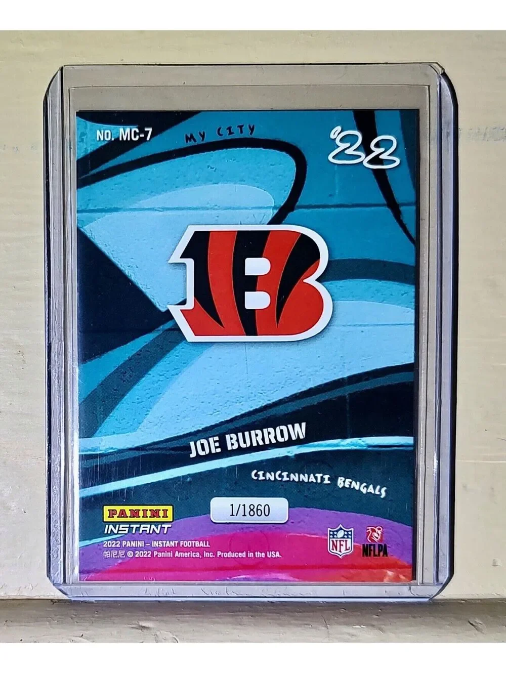 Joe Burrow 2022 Panini NFL MyCity #7 Football Card 1/1860